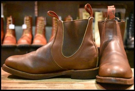 【7.5E 良品 07年】レッドウィング 8192 チェルシー サイドゴア 茶 ブラウン ベルバブーマー ブーツ redwing HOPESMORE
