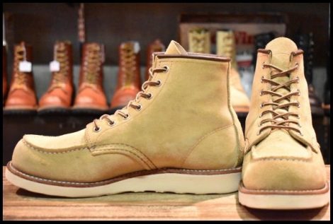 【8.5D 良品 22年】レッドウィング 8833 スエード アイリッシュセッター ホーソーン ラフアウト モック ブーツ redwing HOPESMORE