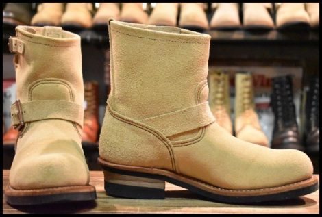 【7.5D 良品 14年】レッドウィング 2965 ショート スエードエンジニア ホーソーンアビレーンラフアウト ブーツ redwing HOPESMORE