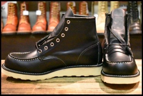【7E 未使用 09年】レッドウィング 8179 アイリッシュセッター 黒 ブラッククローム モックトゥ 8130 ブーツ redwing HOPESMORE