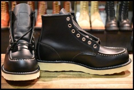 【7E 未使用 09年】レッドウィング 8179 アイリッシュセッター 黒 ブラッククローム モックトゥ 8130 ブーツ redwing HOPESMORE