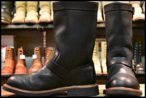 【8.5D 美品 11年】レッドウィング 8122 アイアンスミス エンジニア ブラック ハーネス 黒 キャップトゥ ブーツ redwing HOPESMORE