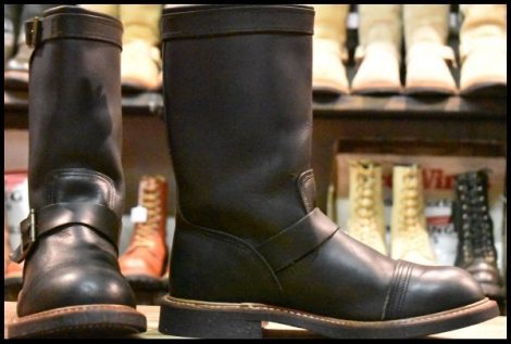 【8.5D 美品 11年】レッドウィング 8122 アイアンスミス エンジニア ブラック ハーネス 黒 キャップトゥ ブーツ redwing HOPESMORE