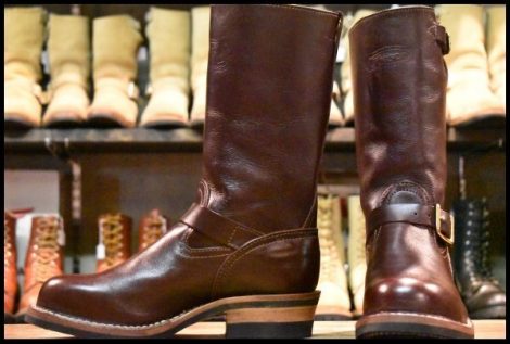 【7.5E 美品 11年】WESCO ウエスコ カスタムボス バーガンディ ビブラム430シングル エンジニア ブーツ BOSS HOPESMORE