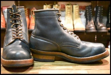 【12EE 箱付 良品】WHITE’S ホワイツ スモークジャンパー 350C ネイビー クロムエクセル 紺 ビブラム700ダブル 編み上げ ブーツ HOPESMORE