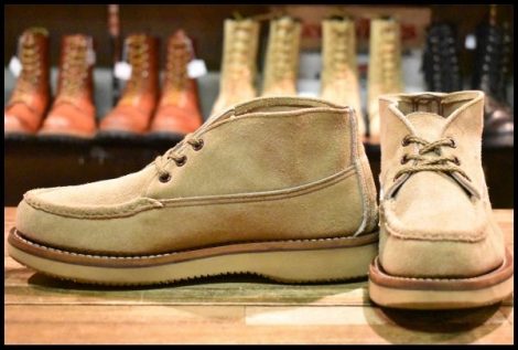 【7.5D 良品】RUSSELL MOCCASIN ラッセルモカシン スポーティングクレーチャッカ ララミースエード 短靴 ブーツ HOPESMORE