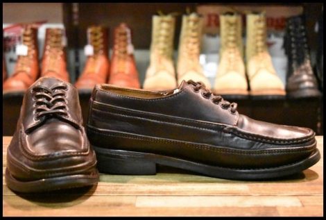 【8E 良品】RUSSELL MOCCASIN ラッセルモカシン オネイダ オックスフォード ブラウン ダブルモカシン ダブルバンプ ブーツ HOPESMORE