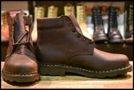 【5.5F 箱付 未使用】Paraboot パラブーツ STUART MARCHE2 748101 MARRON-GRINGO マロン レースアップ ブーツ HOPESMORE