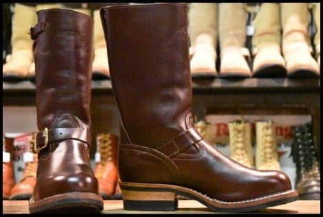 【7.5E 美品 11年】WESCO ウエスコ カスタムボス バーガンディ ビブラム430シングル エンジニア ブーツ BOSS HOPESMORE