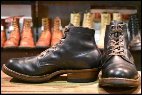 【8.5E 美品】WHITE’S ホワイツ セミドレス ブラックドレス 黒 ビブラム269シングル レースアップ 編み上げ ブーツ HOPESMORE