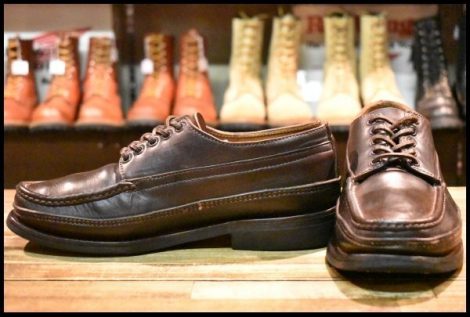 【8E 良品】RUSSELL MOCCASIN ラッセルモカシン オネイダ オックスフォード ブラウン ダブルモカシン ダブルバンプ ブーツ HOPESMORE