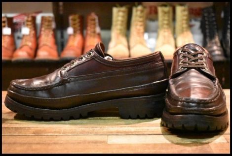 【8E 良品】RUSSELL MOCCASIN ラッセルモカシン オネイダ オックスフォード バーガンディ ダブルモカシン ダブルバンプ ブーツ HOPESMORE