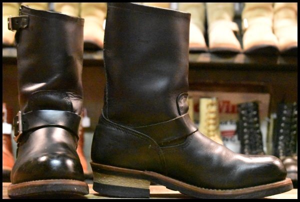 8D 良品 09年】レッドウィング 2268 エンジニア 黒 ブラック