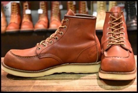 【7.5D 良品 10年】レッドウィング 8875 アイリッシュセッター 赤茶 オロラセット モックトゥ 9106 ブーツ redwing HOPESMORE