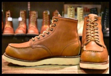 【7E 良品 サイド羽タグ 01年】レッドウィング 875 アイリッシュセッター 茶 オロイジナル モックトゥ ブーツ redwing HOPESMORE