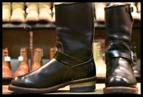 【7.5D 良品 旧羽タグ】レッドウィング 968 スチール無し エンジニア ブラック ブーツ 2268 redwing 2966 PT91 HOPESMORE
