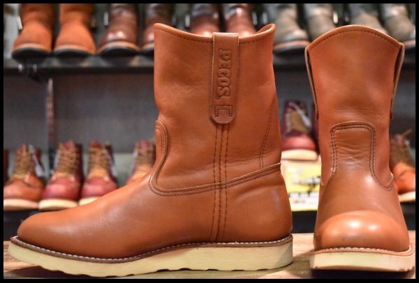 【8E 美品 12年】レッドウィング 8866 ペコス 赤茶 オロラセット プルオン クッションソール ブーツ redwing pecos HOPESMORE