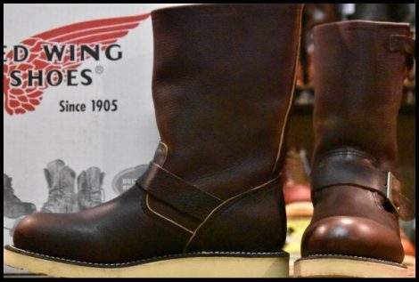 【7.5D 箱付 美品 08年】レッドウィング 2970 エンジニア 茶 ブラウン スチール無し トラクショントレッドソール ブーツ redwing HOPESMORE