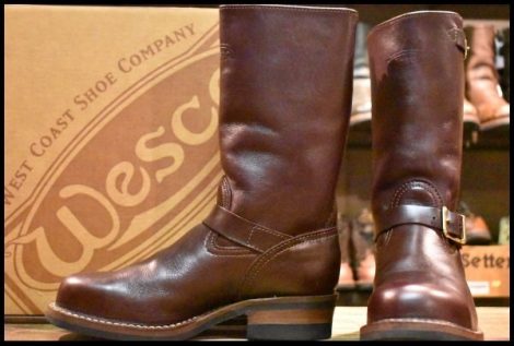 【8.5E 良品 11年】WESCO ウエスコ カスタムボス バーガンディ 11インチハイト ビブラム430シングル エンジニア ブーツ BOSS HOPESMORE