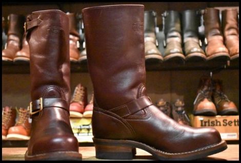 【8.5E 良品 11年】WESCO ウエスコ カスタムボス バーガンディ 11インチハイト ビブラム430シングル エンジニア ブーツ BOSS HOPESMORE