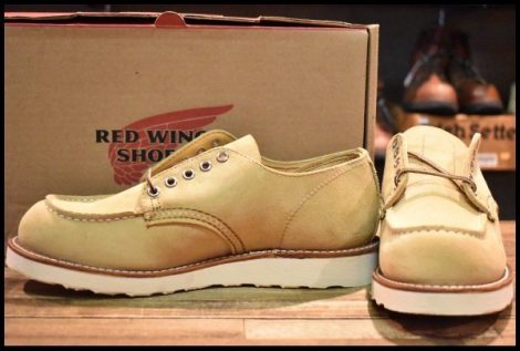 【9D 箱付 未使用 23年】レッドウィング 8079 オックスフォード ホーソーンアビレーンラフアウト ベージュ ブーツ redwing HOPESMORE