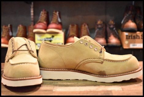 【9D 箱付 未使用 23年】レッドウィング 8079 オックスフォード ホーソーンアビレーンラフアウト ベージュ ブーツ redwing HOPESMORE