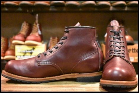 【11D 美品 19年】レッドウィング 9411 ベックマン ブラックチェリー フェザーストーン プレーントゥ ブーツ redwing HOPESMORE