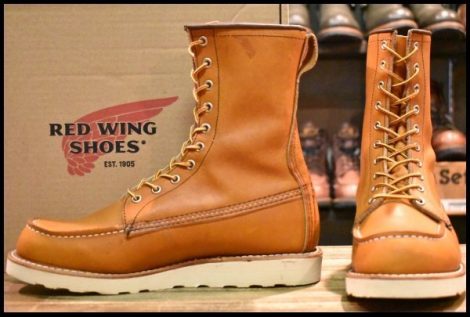 【8.5D 箱付 美品 21年】レッドウィング 877 ロング アイリッシュセッター オロレガシー モックトゥ 編み上げ ブーツ redwing HOPESMORE