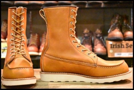 【8.5D 箱付 美品 21年】レッドウィング 877 ロング アイリッシュセッター オロレガシー モックトゥ 編み上げ ブーツ redwing HOPESMORE