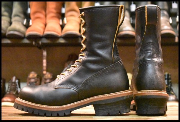 【hiro】レッドウィング 9210 ロガーブーツ US8 茶芯 9D 美品 16年】レッドウィング 9210 ロガー 黒 ブラック クローン