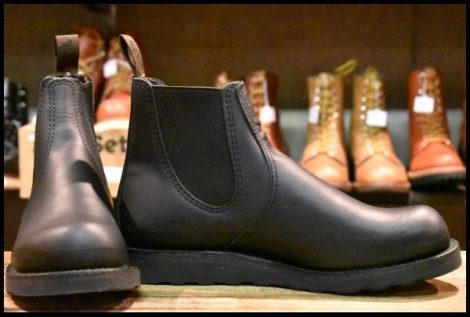 【9D 箱付 未使用 23年】レッドウィング 3194 クラシックチェルシー サイドゴア ブラック ハーネス 黒 ブーツ redwing HOPESMORE