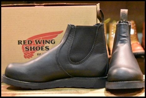 【9D 箱付 未使用 23年】レッドウィング 3194 クラシックチェルシー サイドゴア ブラック ハーネス 黒 ブーツ redwing HOPESMORE