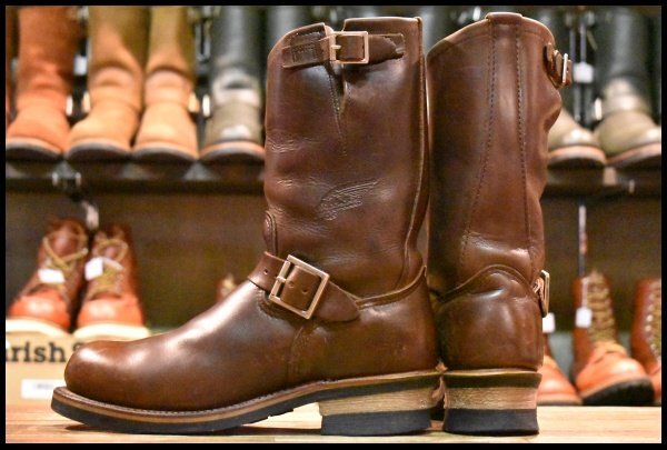 未使用100周年限定 レッドウィング 8258 エンジニア ホーウィン 9.5D 箱付 DEAD 100周年限定 04年】レッドウィング 8258 エンジニア