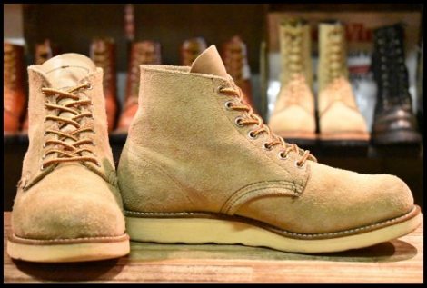 【7E 良品 犬タグ 99年】レッドウィング 8167 スエード アイリッシュセッター ラフアウト プレーントゥ ブーツ redwing HOPESMORE