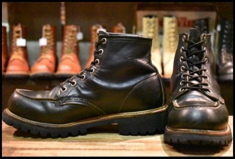 【7.5D 良品 羽タグ】レッドウィング 8136 ビブラム アイリッシュセッター 黒 ブラック モックトゥ ブーツ redwing 8176 HOPESMORE