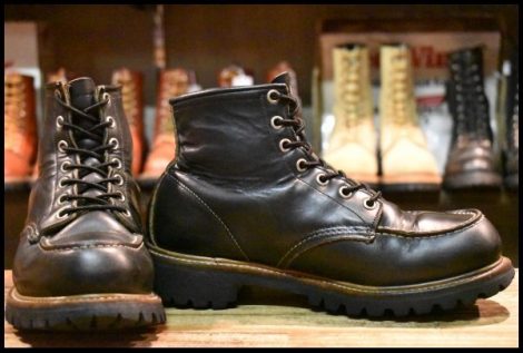 【7.5D 良品 羽タグ】レッドウィング 8136 ビブラム アイリッシュセッター 黒 ブラック モックトゥ ブーツ redwing 8176 HOPESMORE
