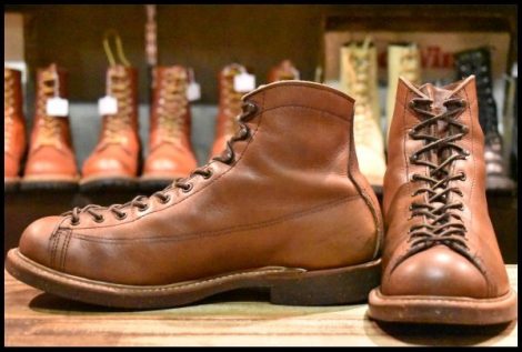 【8.5D 良品 17年】レッドウィング 2996 ワイドパネル ラインマン ブラウン シガー リタン LTT レースアップ ブーツ redwing HOPESMORE