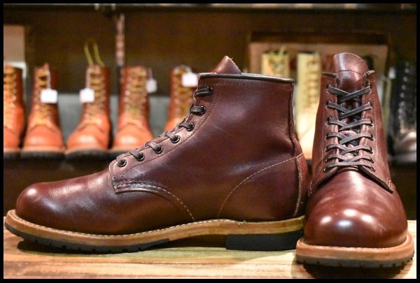 【8.5D 良品 18年】レッドウィング 9411 ベックマン ブラックチェリー フェザーストーン プレーントゥ 9011 ブーツ redwing HOPESMORE