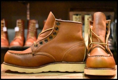 【6.5D DEAD サイド羽タグ 98年】レッドウィング 875 アイリッシュセッター 赤茶 オロイジナル モックトゥ ブーツ redwing HOPESMORE