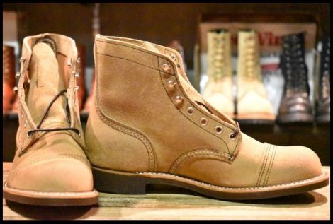 【7.5D 箱付 未使用 23年】レッドウィング 8083 アイアンレンジャー ミュールスキナー スエード 編み上げ ブーツ redwing 8113 HOPESMORE