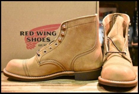 【7.5D 箱付 未使用 23年】レッドウィング 8083 アイアンレンジャー ミュールスキナー スエード 編み上げ ブーツ redwing 8113 HOPESMORE
