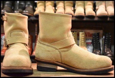 【10D 良品 14年】レッドウィング 2965 ショート スエードエンジニア ホーソーンアビレーンラフアウト ブーツ redwing HOPESMORE