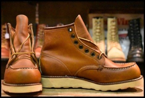 【6.5D DEAD サイド羽タグ 98年】レッドウィング 875 アイリッシュセッター 赤茶 オロイジナル モックトゥ ブーツ redwing HOPESMORE