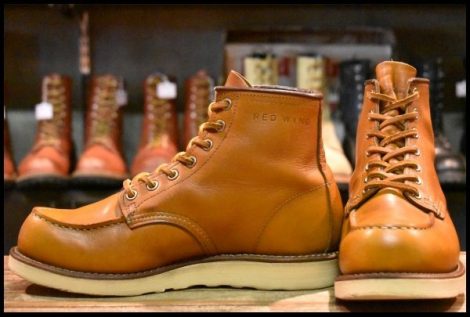 【6.5E 良品 15年】レッドウィング 9875 アイリッシュセッター ゴールドラセット モックトゥ 編み上げ ブーツ redwing HOPESMORE