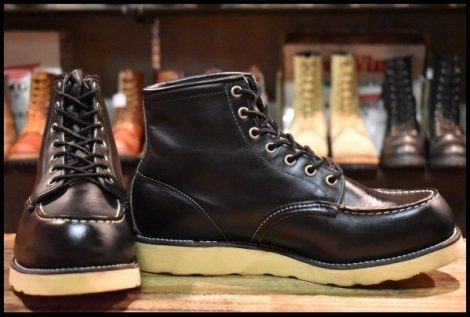 【8EE 美品 犬タグ LEGEND 99年】レッドウィング 8179 アイリッシュセッター 黒 ブラッククローム モックトゥ ブーツ HOPESMORE