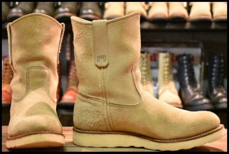 【8E 良品 04年】レッドウィング 8168 スエード ペコス ホーソーン アビレーン ラフアウト プルオン ブーツ redwing pecos HOPESMORE