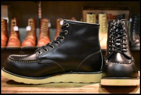 【8EE 美品 犬タグ LEGEND 99年】レッドウィング 8179 アイリッシュセッター 黒 ブラッククローム モックトゥ ブーツ HOPESMORE