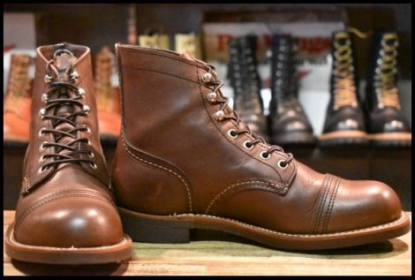 【6.5D 美品 22年】レッドウィング 8111 アイアンレンジャー 茶 アンバー ハーネス キャップトゥ ブラウン ブーツ redwing HOPESMORE