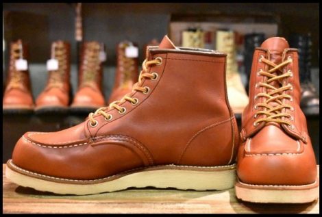 【7.5E 美品 犬タグ復刻 17年】レッドウィング 8875 アイリッシュセッター 赤茶 オロラセット モックトゥ ブーツ redwing HOPESMORE