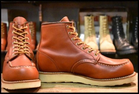 【7.5E 美品 犬タグ復刻 17年】レッドウィング 8875 アイリッシュセッター 赤茶 オロラセット モックトゥ ブーツ redwing HOPESMORE